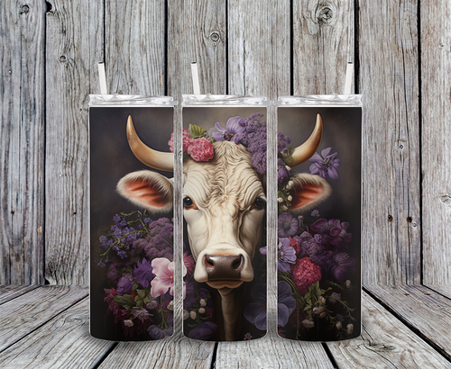 20 oz skinny tumbler cow11