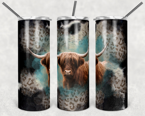 20 oz skinny tumbler cow47