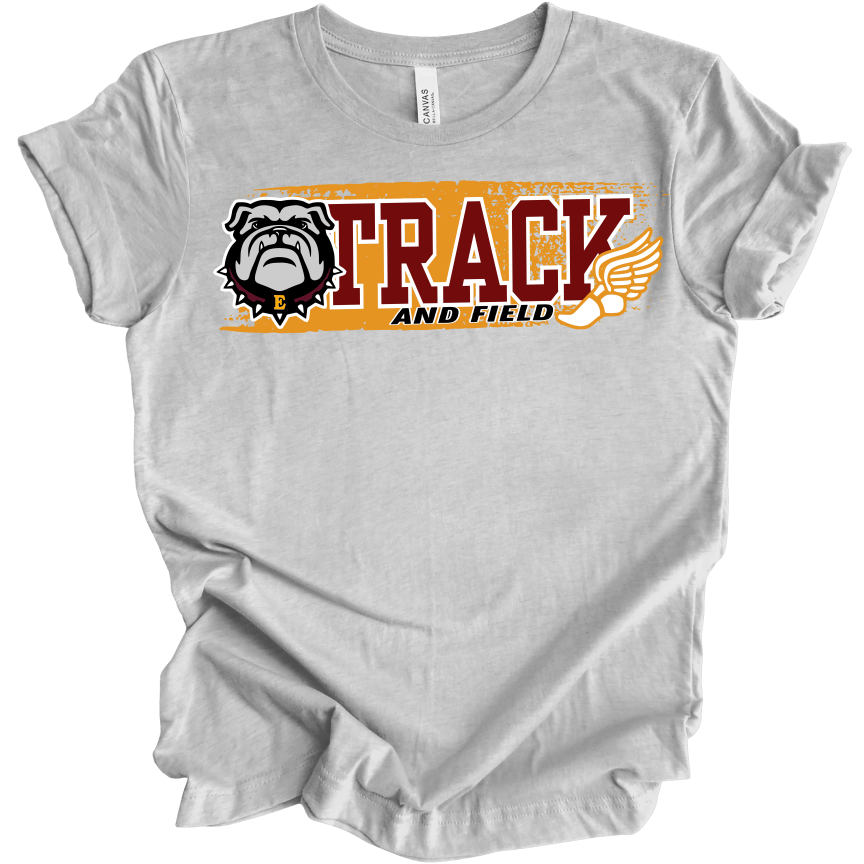 Edgerton Bulldogs track and field Edgtrack242 K & L Personalized