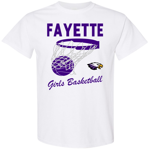Fayette Girls Basketball Spirit Pack 2025-White with purple design