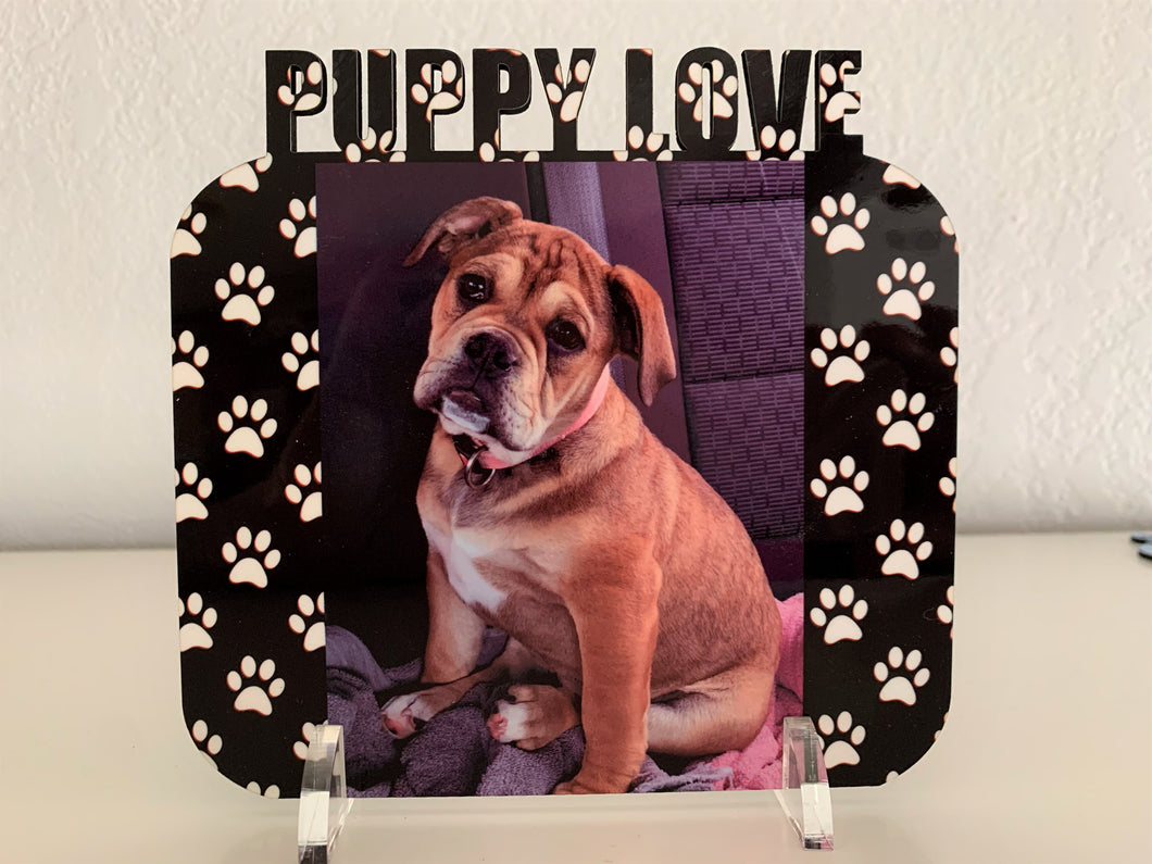 Puppy Love Word Photo Board