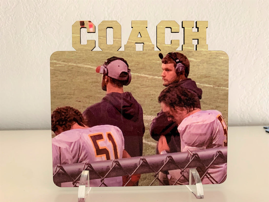Coach Word Photo Board