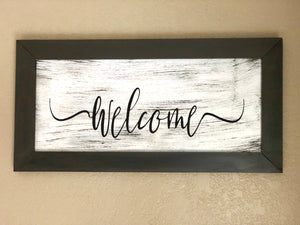 Welcome Farmhouse Sign