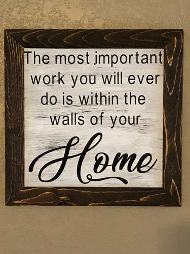 Walls of Your Own Home Farmhouse Sign