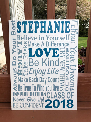 Motivational/Encouraging words collage