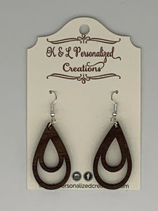 Walnut earrings - 8